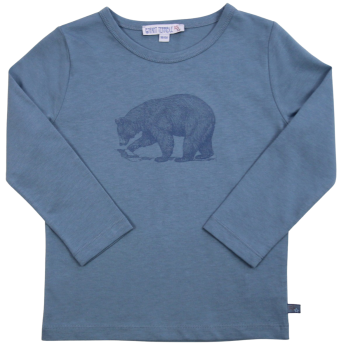Enfant Terrible Shirt Bär jeansblau 100% Bio-Baumwolle GOTS